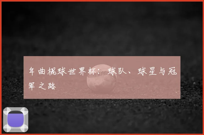 年曲棍球世界杯：球队、球星与冠军之路